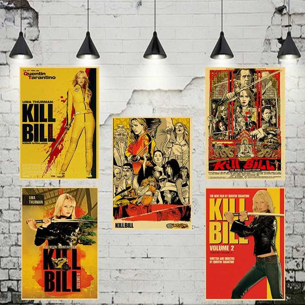 

quentin tarantino kill bill s retro poster home decoration