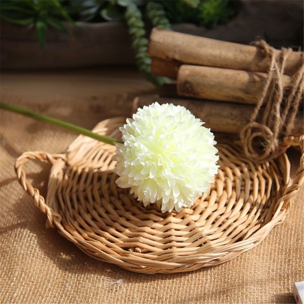 

red hydrangea artificial flower 44cm long silk hydrangea ball fake flowers bouquet for wedding home party decorative 7 colors