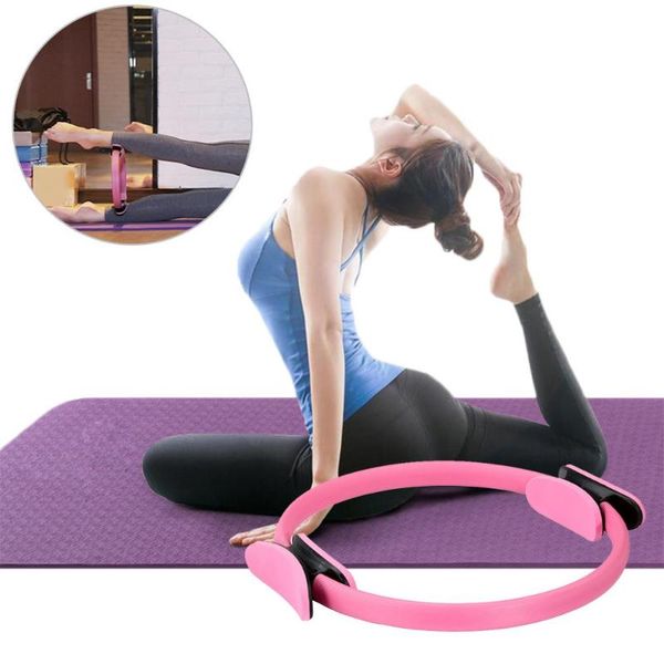 

new dual grip yoga pilates ring for muscle exercise kit magic circle muscles body exercise yoga fitness tool dropship 4 colors