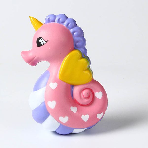 Compre Wholsale Lindo Arco Iris Caballo De Mar Squishy Colorido Unicornio Squeeze Juguetes Squishy Hippo Slow Rising Juguete Divertido Regalo Para Niños Niñas A $11.02 Del Heykang | DHgate.Com