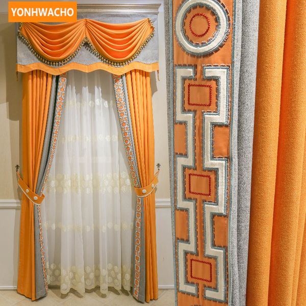 2019 Custom Curtains Modern Minimalist Living Room European