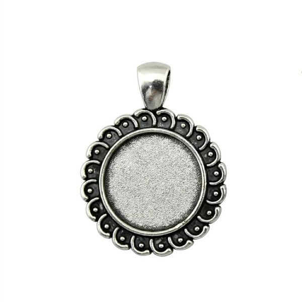 

12 шт. кабошон камея базовый лоток безель пустые оптовые партии объемной перфорации боковой на внутренний размер 18 мм круглый flatback смол, Slivery;crystal