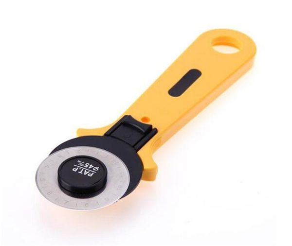 

новый дом 28 мм круговой вырезать желтый роторный резак лезвие лоскутное ткань кожа ремесло швейные инструменты