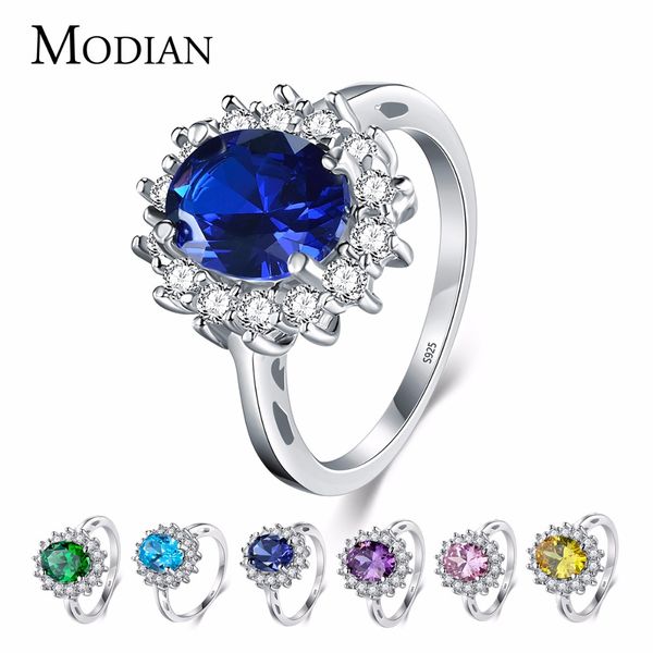 

2.0ct fasion real solid 925 sterling silver ring fashion women gift 5a zircon jewelry brand wedding engagement silver rings