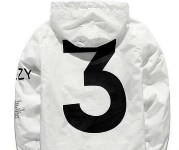 

2018new men zipper ca ual yeezu jacket jaqueta fa hion lover no 3 jacket hip hop men windbreaker jacket coat over ize u ize