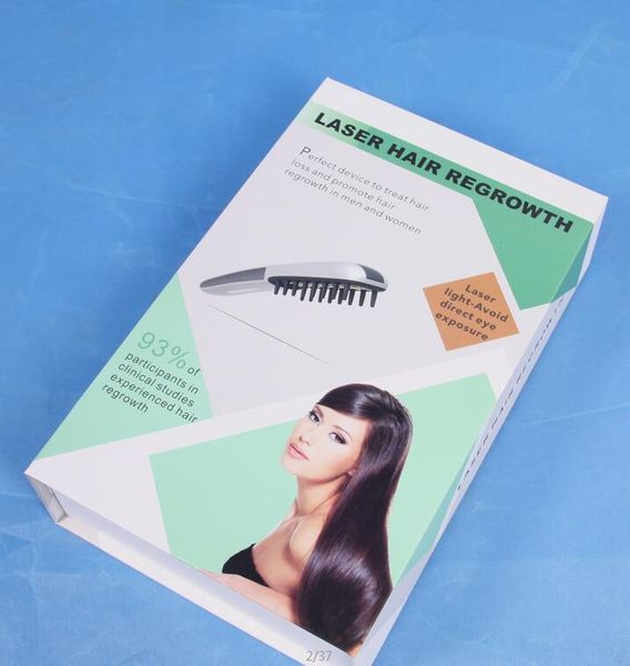 

2019 portable low level therapy hair regrowth laser comb with 16 diodes laser for personal home use