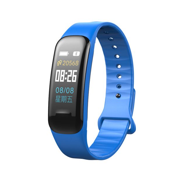 Schermo a colori Bracciale intelligente Pressione sanguigna Smart Watch Band Cardiofrequenzimetro Smartwatch Fitness Tracker Orologio da polso per iPhone Android