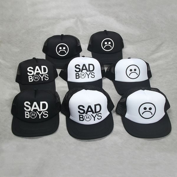 

мода грустно мальчики печати дальнобойщик cap мужчины бейсбол hat кости gorras женщины вс hat sadboy бесплатная доставка черный плоский билл, Blue;gray