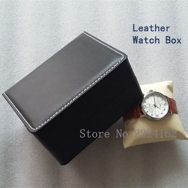 Top Leather Brand Watch Storage Box Black Watch Gift Boxes Storage