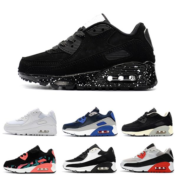 Großhandel Nike Air Max 90 Kinderschuhe Kinder Klassiker 90 Vt Jungen Und Mädchen Laufschuhe Schwarz Rot Weiß Sport Trainer Kissen Oberfläche Großhandel Nike Air Max 90 Kinderschuhe Kinder Klassiker 90 Vt Jungen Und Mädchen Laufschuhe Schwarz Rot Weiß Sport Trainer Kissen Oberfläche