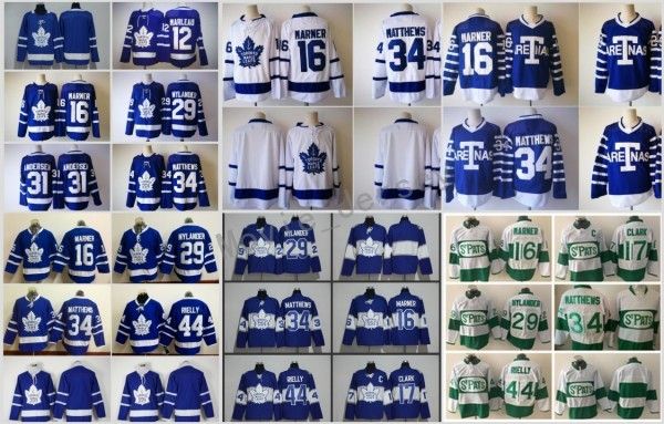 

Toronto Maple Leafs Stpats Jerseys 2017 Men 34 Auston Matthews 16 Mitchell Marner 29 William Nylander 44 Morgan Rielly 17 Wendel Clark