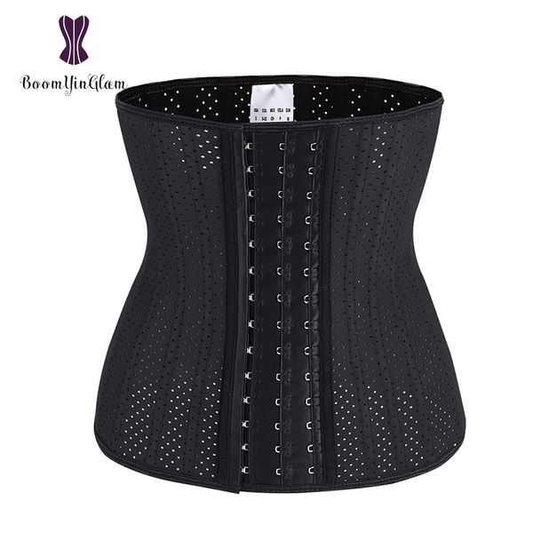 

black/nude color 25 spiral steel boned breathable latex waist trainer cincher shaper corset xxs 948#, Black;white