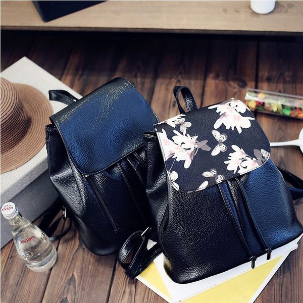 

new tide women backpack pu leather youth shoulder bag fashion wild college casual school bags for teenage girls