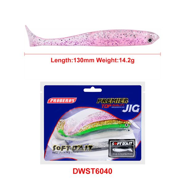 

software fishing bait false shad leurre souple softbait 14.2g 13cm t tail silicon rubber freshwater soft worms lure