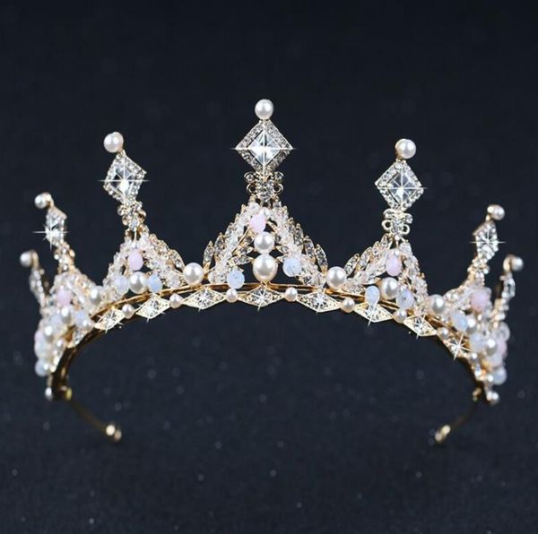 

diamond crown handcrafted diamond crown wedding headwear bride crown ornaments, Silver