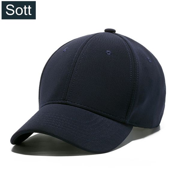 

sott] solid baseball cap men casquette homme trucker cap snapback fitted hats b-0049, Blue;gray