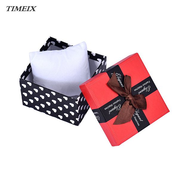 

luxury watch boxes elegant present gift box case for bracelet bangle jewelry watch boxes & packaging dec 20*40, Black;blue
