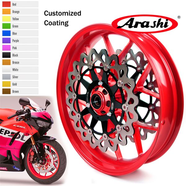 

arashi for honda cbr1000rr 2006 - 2017 front wheel rim brake disc disk rotor cbr 1000 rr red 2011 2012 2013 2014 2015 2016