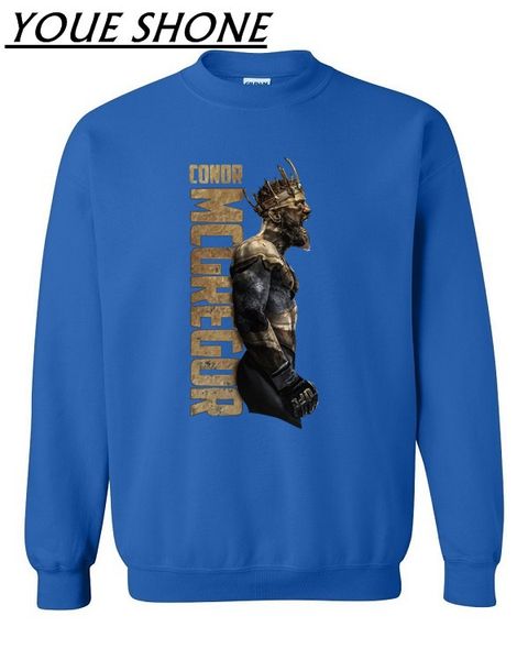 

ufc mma fighters crazy conor mcgregor sweatshirt man ufc wrestling cotton jersey sportwear men's fitness basic pullover coat tee, Black