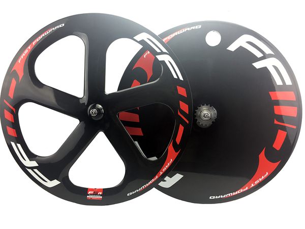 

Fa t forward five poke and di c wheel carbon bicycle wheel road track tubular matte glo y fini h bike cycling wheel et