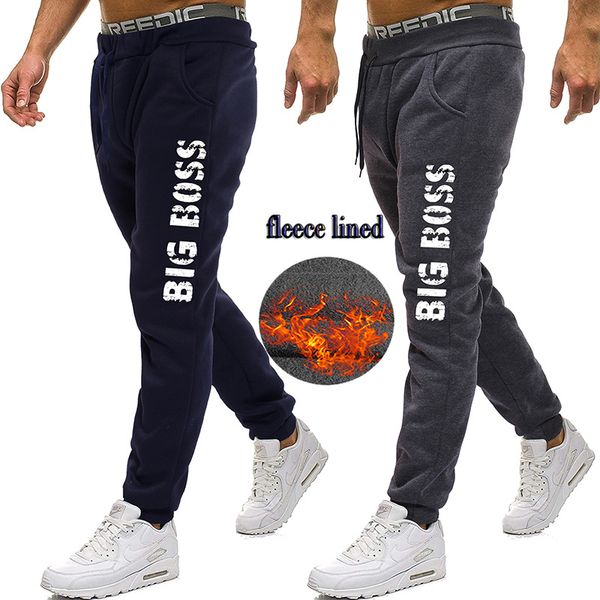 2019 2018 Letters Men Full Sportswear Pants Casual Elastic Cotton Mens Fitness Workout Pants Winter Fleece Sweatpants Trousers Jogger From Stepheen