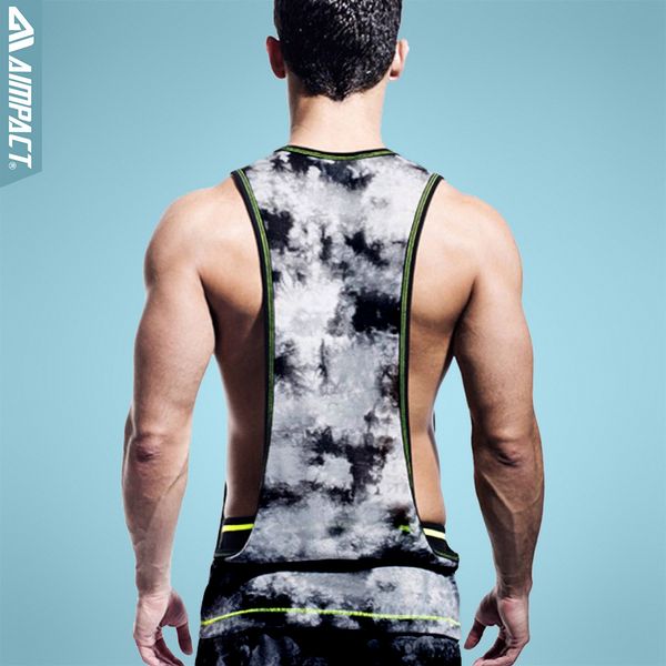 

men ' cotton vigor tank low cut side holes racer -cut back vest pf01 ultimate workout cut -off -heather tank hot, White;black