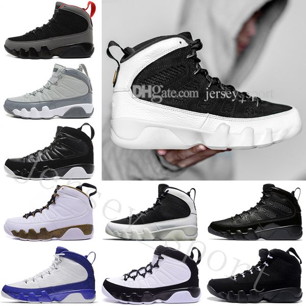 

wholesale 9 basketball shoes men black space jam anthracite copper statue barons suede fabric 9s ix authentic sport trainer mens sneakers