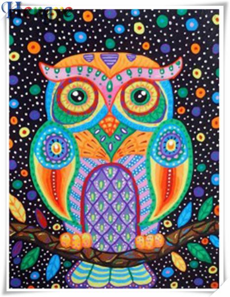 

5d diy diamond painting cross stitch kit rhinestone full square&round diamond embroidery animal cute owl home mosaic decor gift aa0377