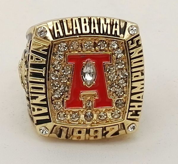 

Factory Direct Sale 1992 Alabama Crimson Tide National Championship Ring good quality ring!!!!