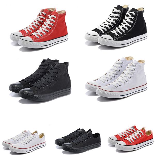 

new star big size 35-45 high casual shoes low style sports stars chuck classic canvas shoe sneakers men's/women's canvas shoes, Black