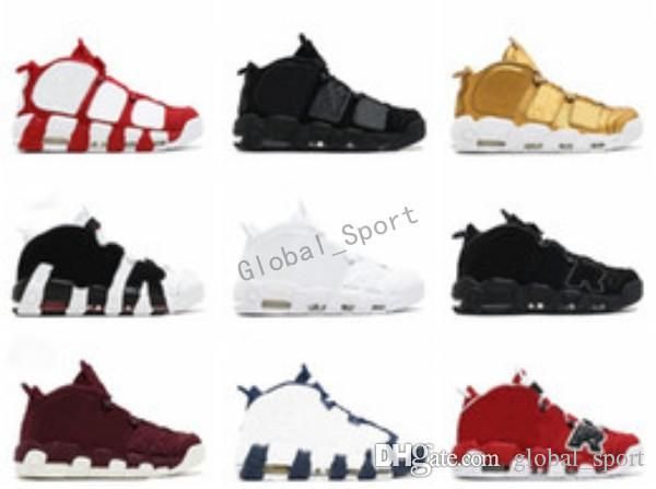 

2017 new more uptempo uptempo ba ketball hoe olympic relea e bull gold var ity maroon black men women cottie pippen hoe