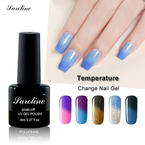 

chameleon temperature change nail color uv gel nail polish semi-permanent thermo varnish soak off mood polish gel lacquer, Red;pink