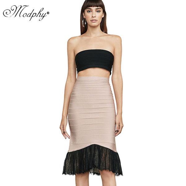 

2018 new celebrity bandage sets strapless women fashion and skirt 2 two piece sets dropshipping hl279, White