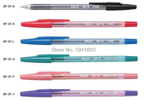 

6 pcs/lot pilot ballpoint pen bp-sf 6 colors to choose original japan office and school signature pens 2018