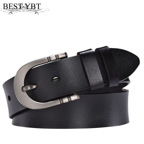 

ybt men belt retro fashion alloy pin buckle belt business affairs men casual cowboy trend 110-125 cm, Black;brown