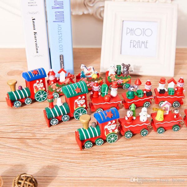 

christmas decorations for home xmas wooden little train christmas gift toy for children christmas home store l decor kids gift