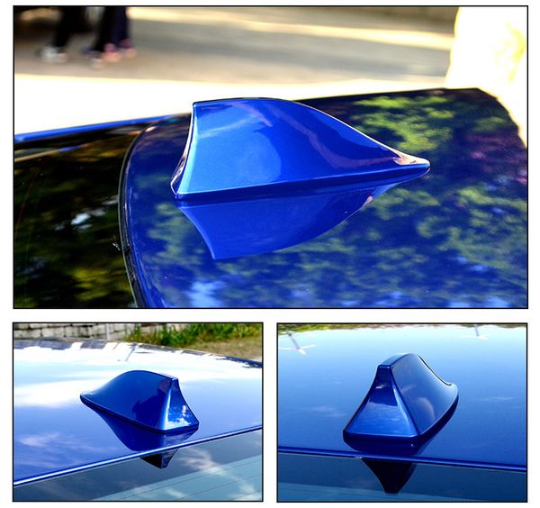 

blue abs roof shark fin antenna cover radio trim for honda civic 10th 2016-2018