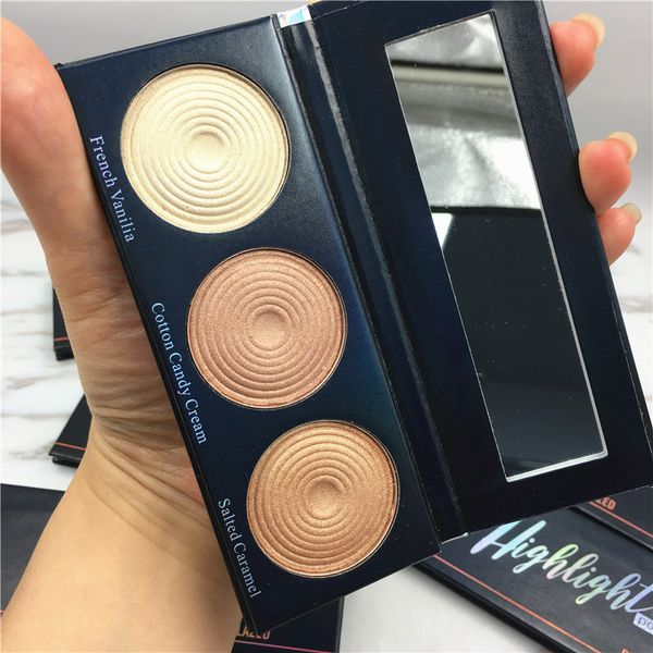 

makeup highlighter face powder 3 color repair capacity pressed illuminating powder shimmer face contour palette beauty glazed