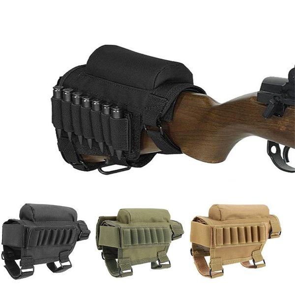 

3 Colors Nylon Tactical Hunting Rifle Cheek Pad Buttstock Cheek Rest Pouch Professional hunting accessories fashion multi-color optional