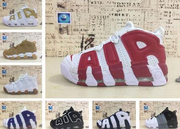 

2018 air more uptempo баскетбольная обувь дети мужчины и женщины удобные высококачественн