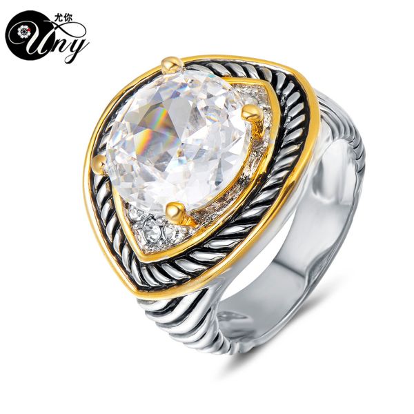 

uny rings vintage jewelry ring designer fashion brand multi twisted cable wire rings women wedding christmas valentine gift ring, Golden;silver