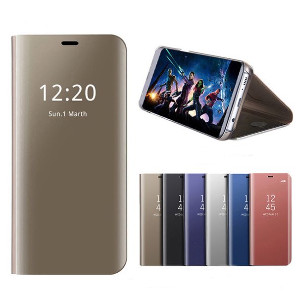 

Умный Зеркало Чехол Для Samsung Galaxy S8 Plus Чехол Clear View Стенд Крышка GalaxyS8 Чехол S8 + Флип Ч