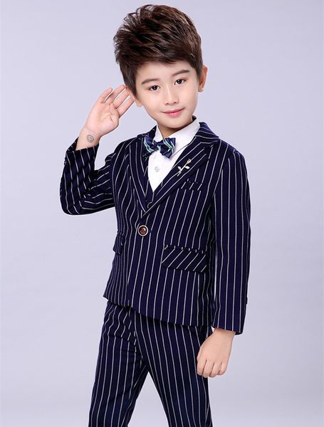 

new children suit baby boys suits kids blazer boys formal suit for weddings boys clothes set jackets+vest+pants 3pcs 2-12y, White