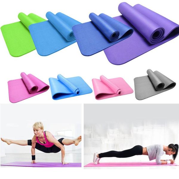 

yoga mat 10mm thick durable yoga mats non-slip shaping tool exercise fitness sport pad nbr lose weight for beginner