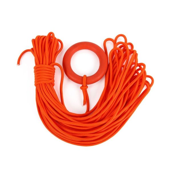 

Portable water life aving rope 30 meter a bundle water re cue rope floating lifeline with a buoyant bracelet ring