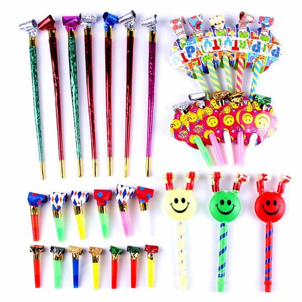 

colorful cartoon blowout celebration cheering props long blowouts whistles noise maker kids birthday gift christmas