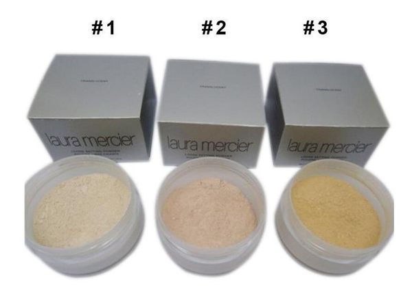 

New 3 color loo e powder laura mercier loo e etting powde fix powder makeup powder min pore brighten concealer dhl hipping