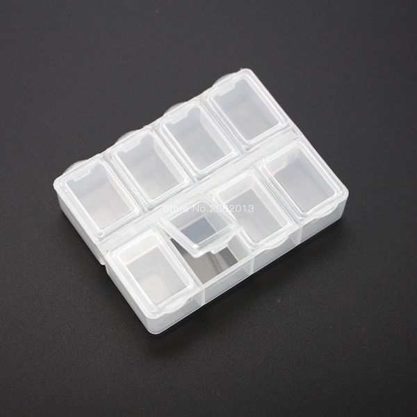 

mine size 8 transparent plastic parts box screwbox single opened type