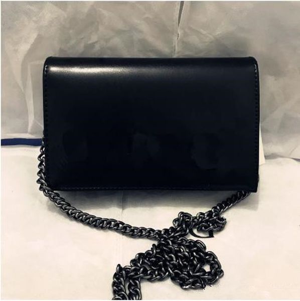 

Free transport 2018 new fashion hot sale women's shoulder bag information bag black chain 6 colors, size :22*6* 15cm women's shoulder bag 77
