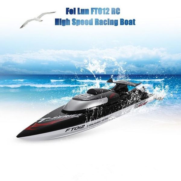 

Fei lun ft012 2 4g 4ch 45km h water cooling y tem anti colli ion fine adju tment gear bru hle remote control racing boat
